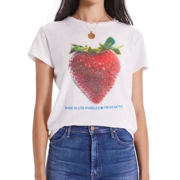 IN SEARCH OF: MOTHER Sinful Tee Strawberry - Picture 1 of 1